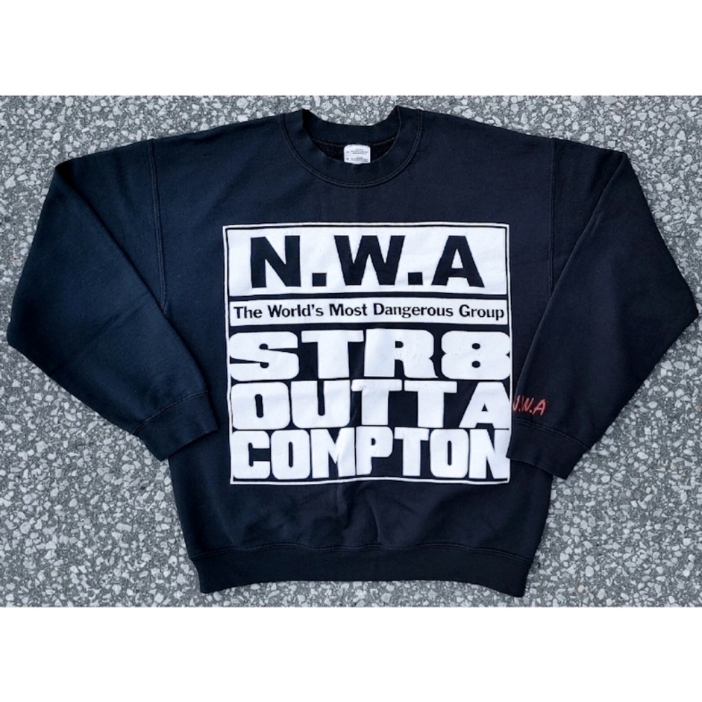 N.W.A. Hip Hop Group Vintage 2000s Gildan Heavy Crewneck Sweatshirt Size M